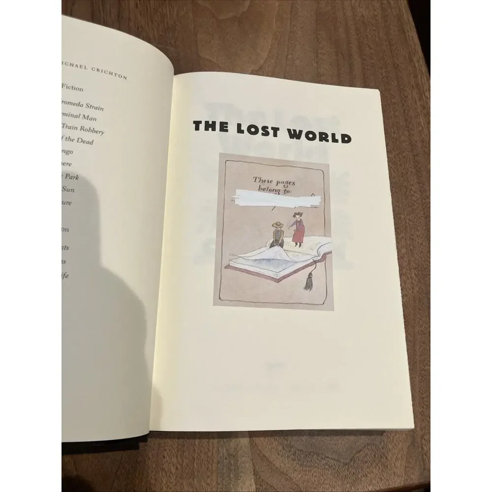 The Lost World Michael‎ Crichton 1995 HCDJ First Edition First Print Very Good